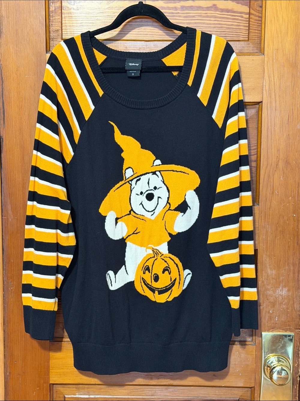 Disney Winnie The Pooh Halloween Sweater 100% Cotton Size 3x See Measurements